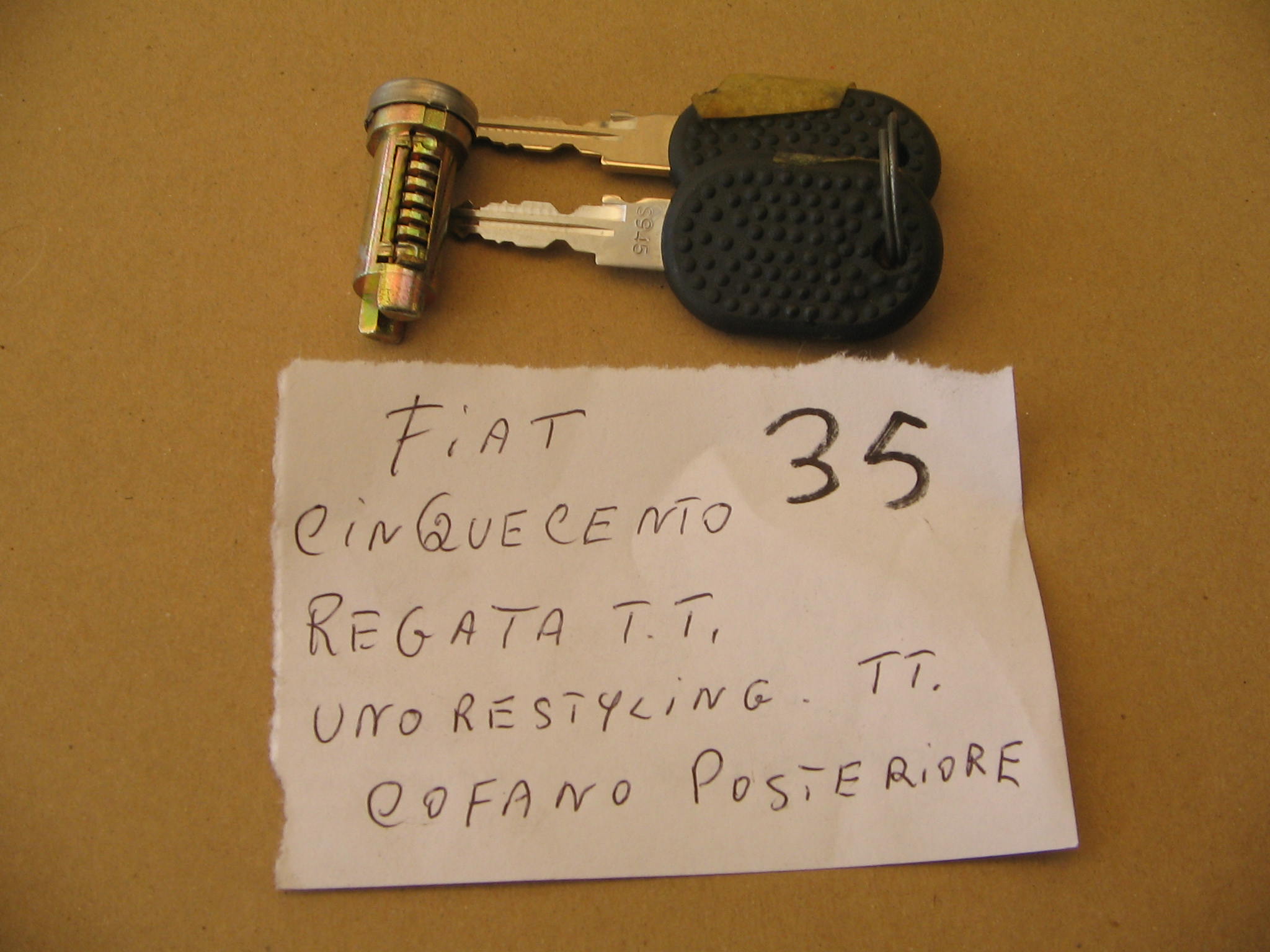 FIAT CINQUECENTO / REGATA T T, / UNO RESTY  N.1042